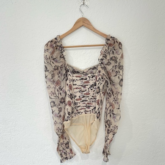 NWT Free People Bridgerton Brunch Date Bodysuit Size XS - Picture 10 of 11
